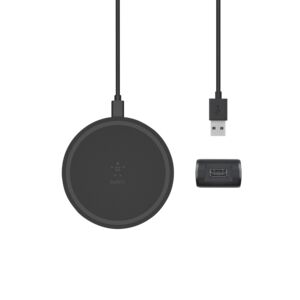 WIRELESS CHARGER 10W PAD WITH PSU BLACK WIRELESS CHARGER 10W PAD WITH PSU BLACK